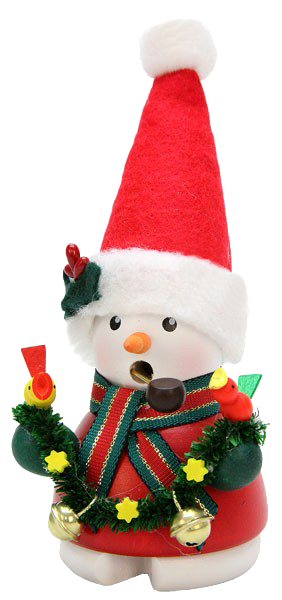 Räucherfigur Schneemann Weihnachtsmann